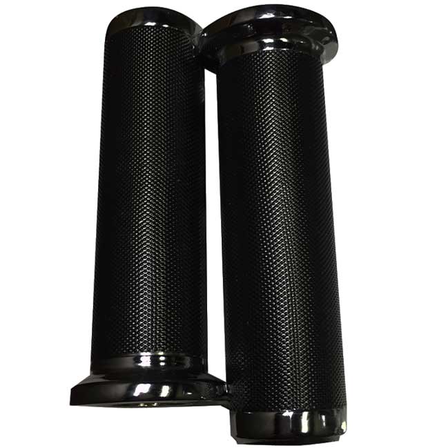 Evil Empire Designs' Black Grips with Star End Caps for All Indian Motorcycle Models